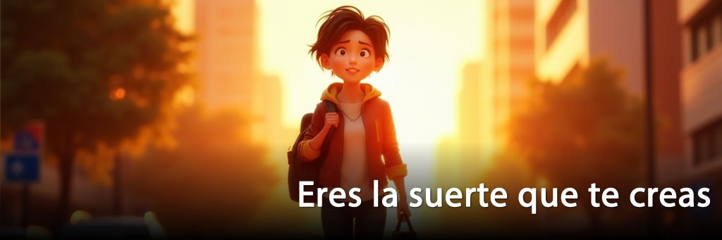 Eres la suerte que te creas