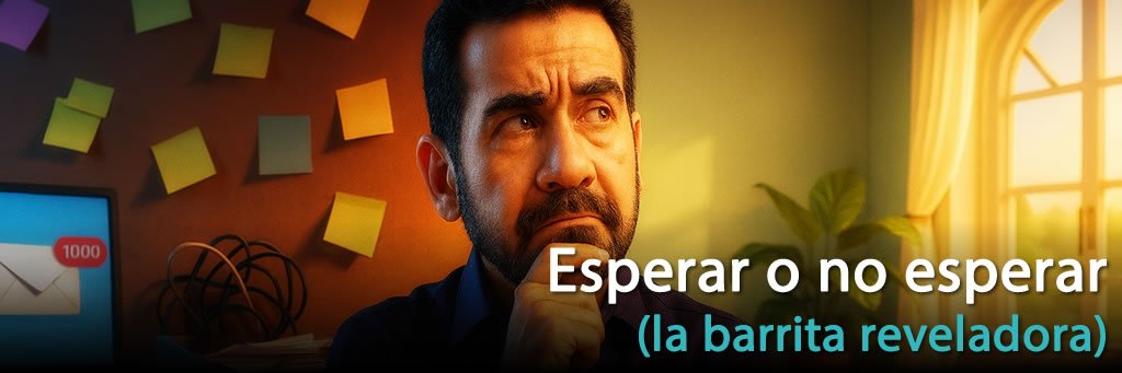 Esperar o no esperar (la barrita reveladora)