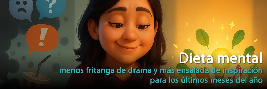 Dieta mental: menos fritanga de drama y más ensalada de inspiración para los últimos meses del año