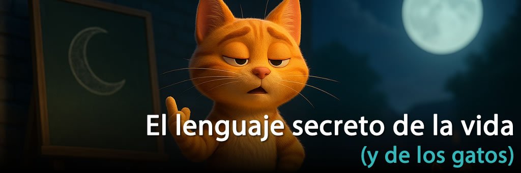 🐾  El lenguaje secreto de la vida (y de los gatos)