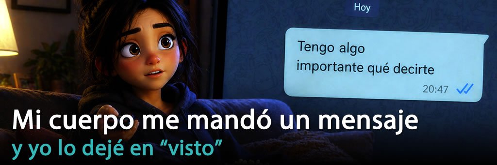 Mi cuerpo me mandó un mensaje  (y yo lo dejé en “visto”)